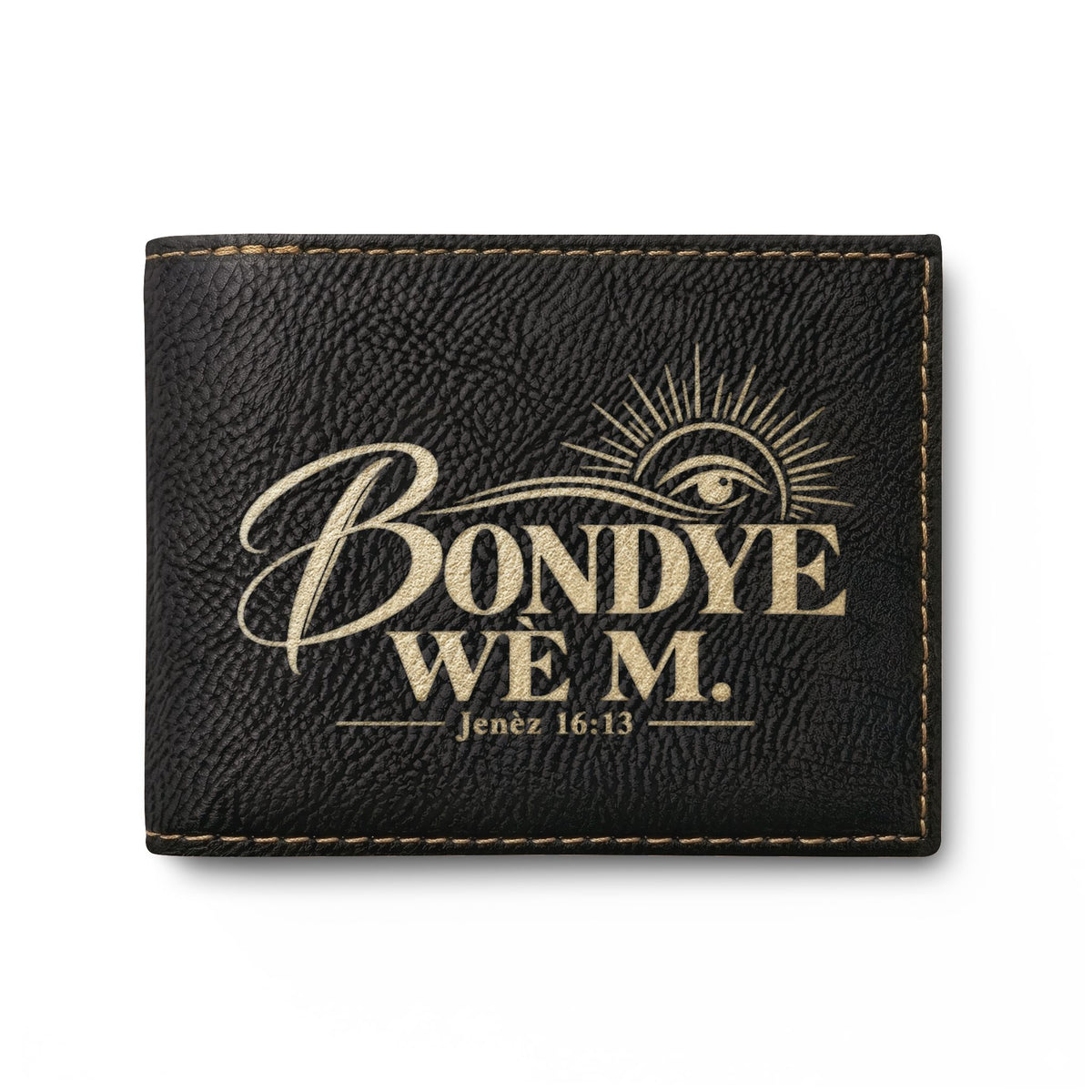 Bondye Wè M. Kreyòl Christian RFID wallet, view 3