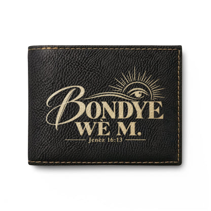 Bondye Wè M. Kreyòl Christian RFID wallet, view 3