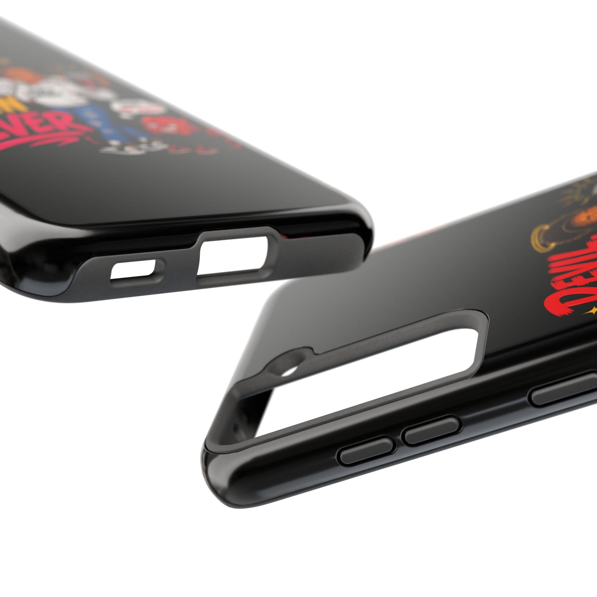 Phone Case — "Devil Try Again Never" Christian Graphic Tough Phone Case - ClaimedbyGodDesigns