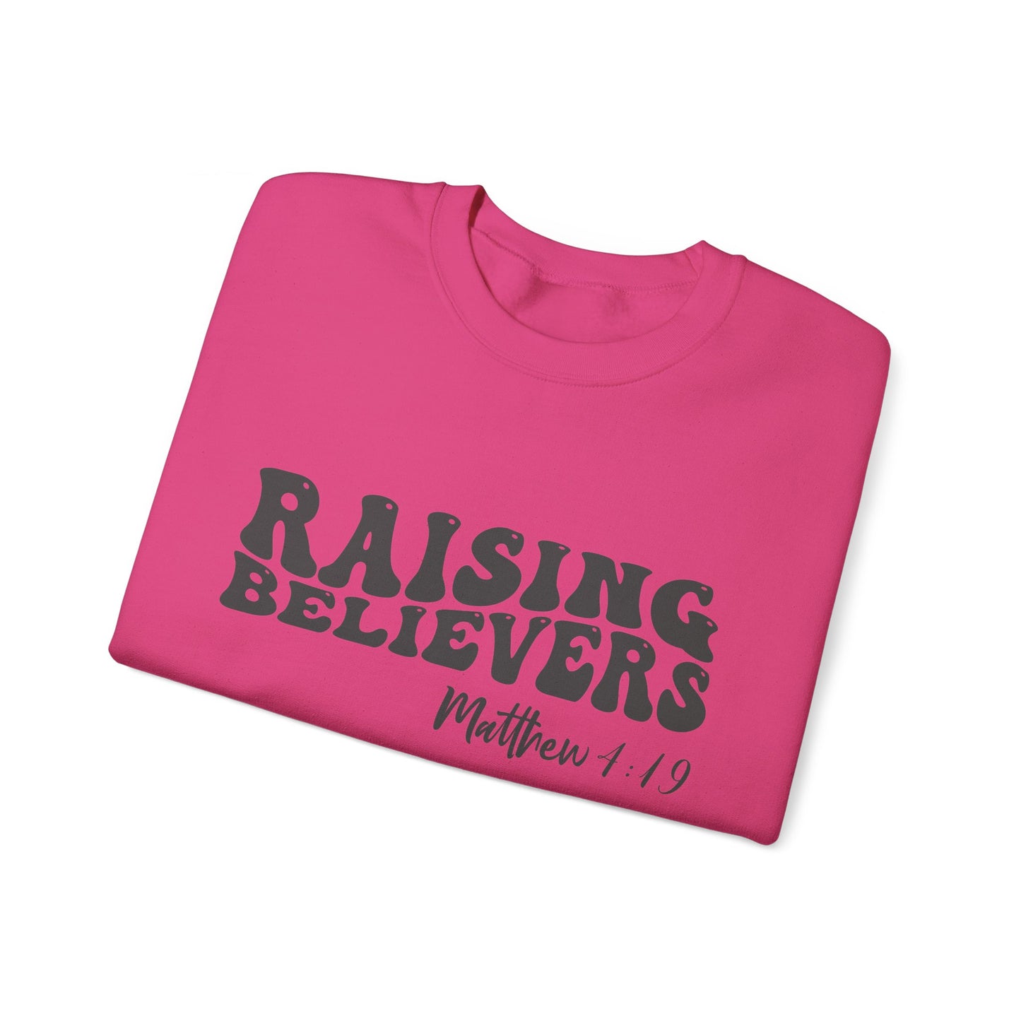 Raising Believers  Unisex Heavy Blend™ Crewneck Christian Sweatshirt