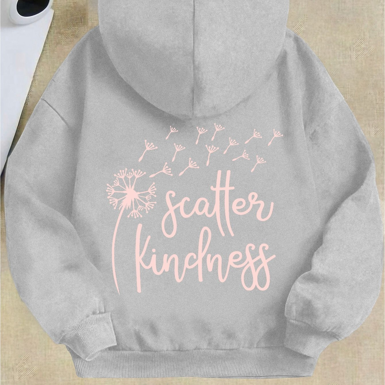 Scatter Kindness Youth Christian Pullover Hooded Sweatshirt claimedbygoddesigns