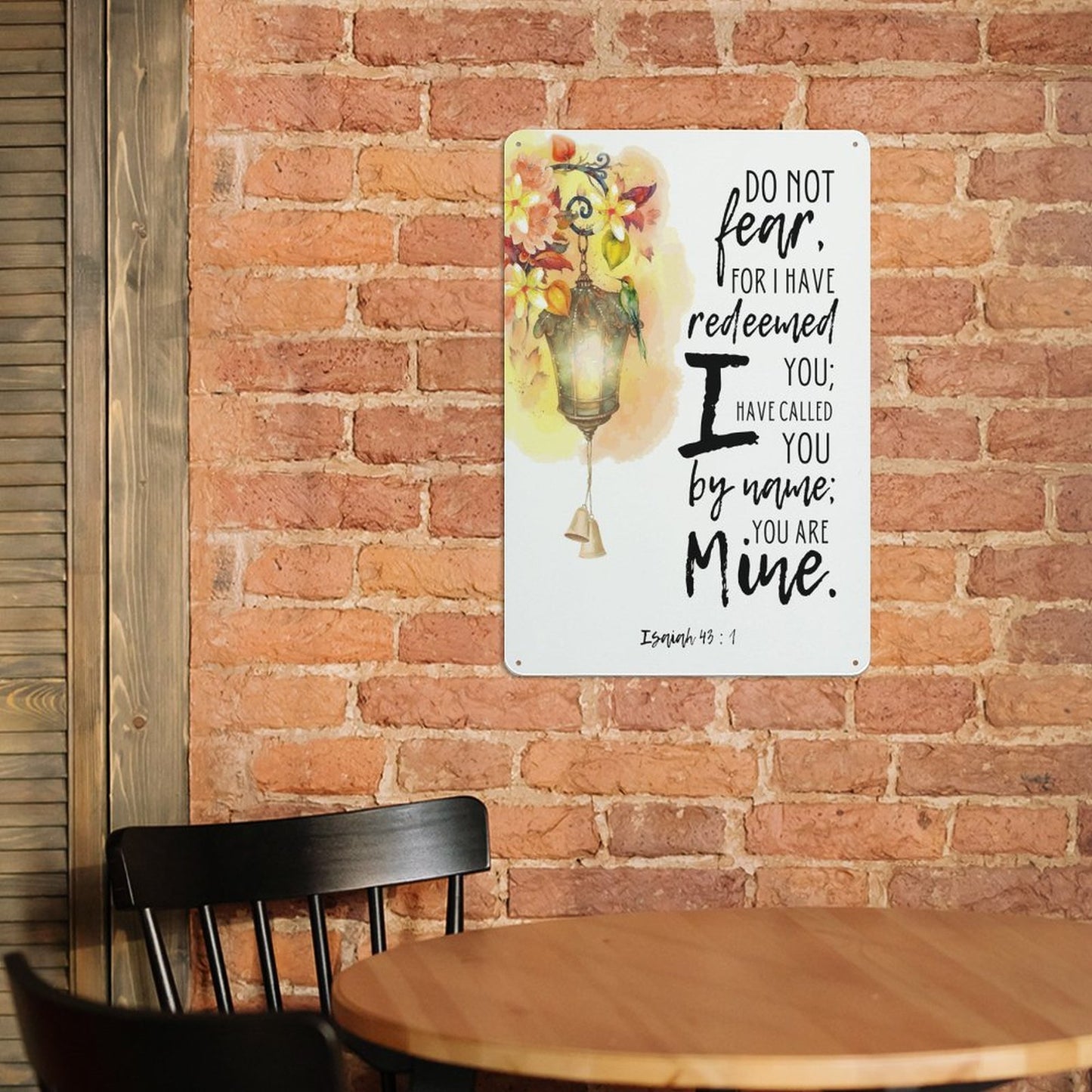 Do Not Fear Christian Metal Sign-Elegant 11.8"x7.9" Wall Decor