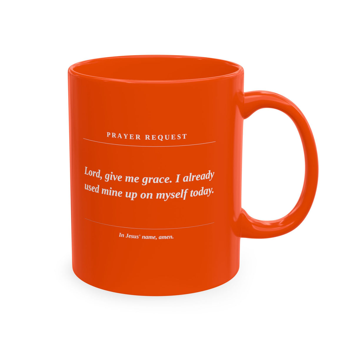 Prayer Request Mug — Inspirational Christian Coffee Cup with Daily Prayers