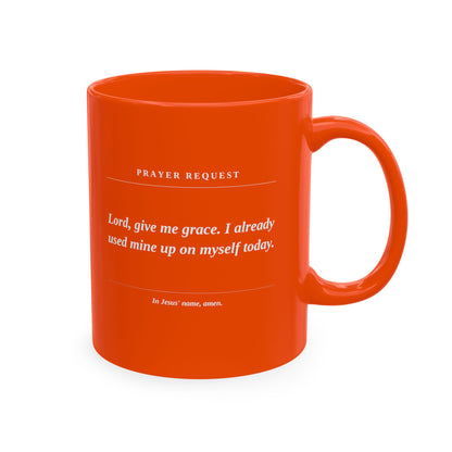 Prayer Request Mug — Inspirational Christian Coffee Cup with Daily Prayers
