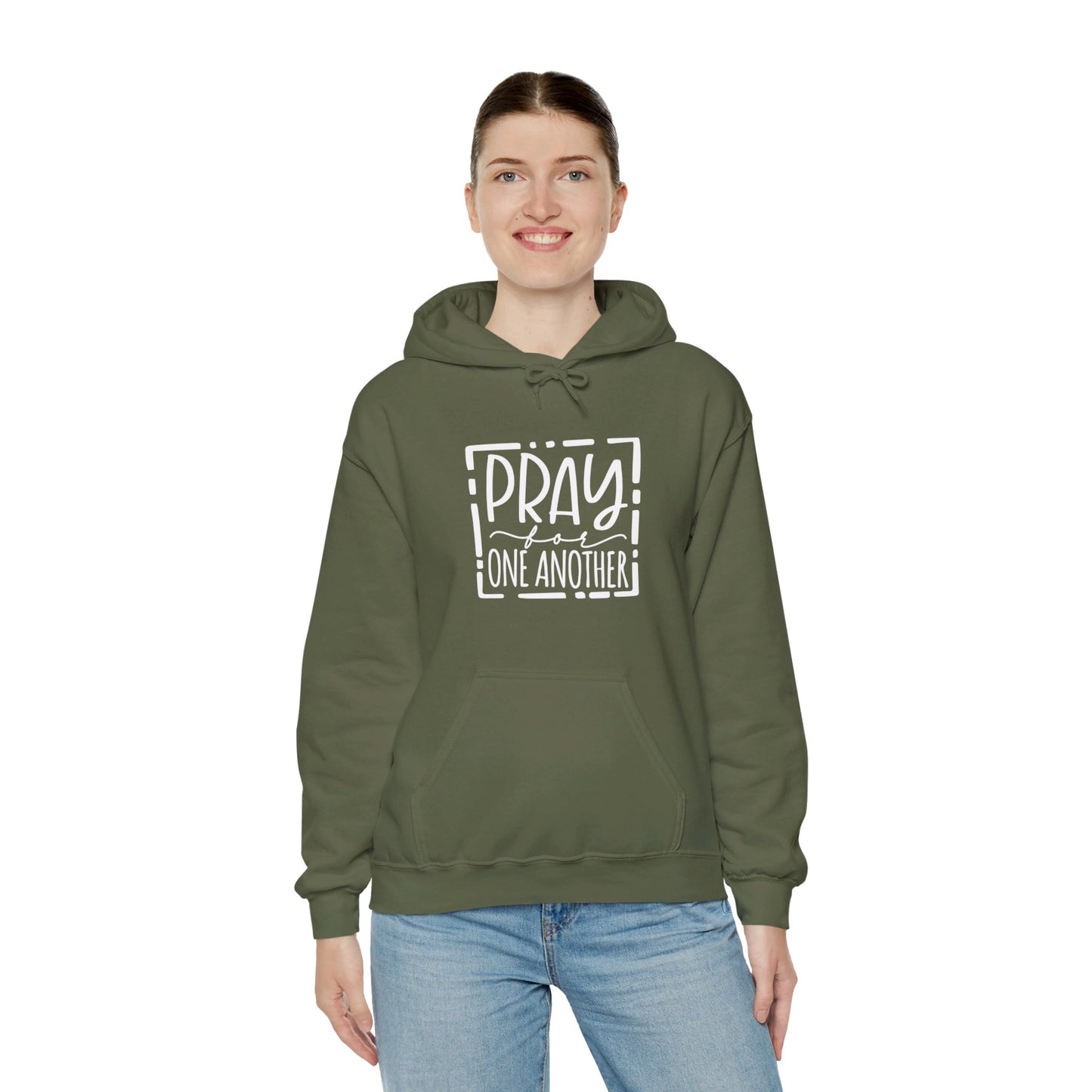 Pray For One Another Don't Quit Unisex Christian Pullover Hooded Sweatshirt