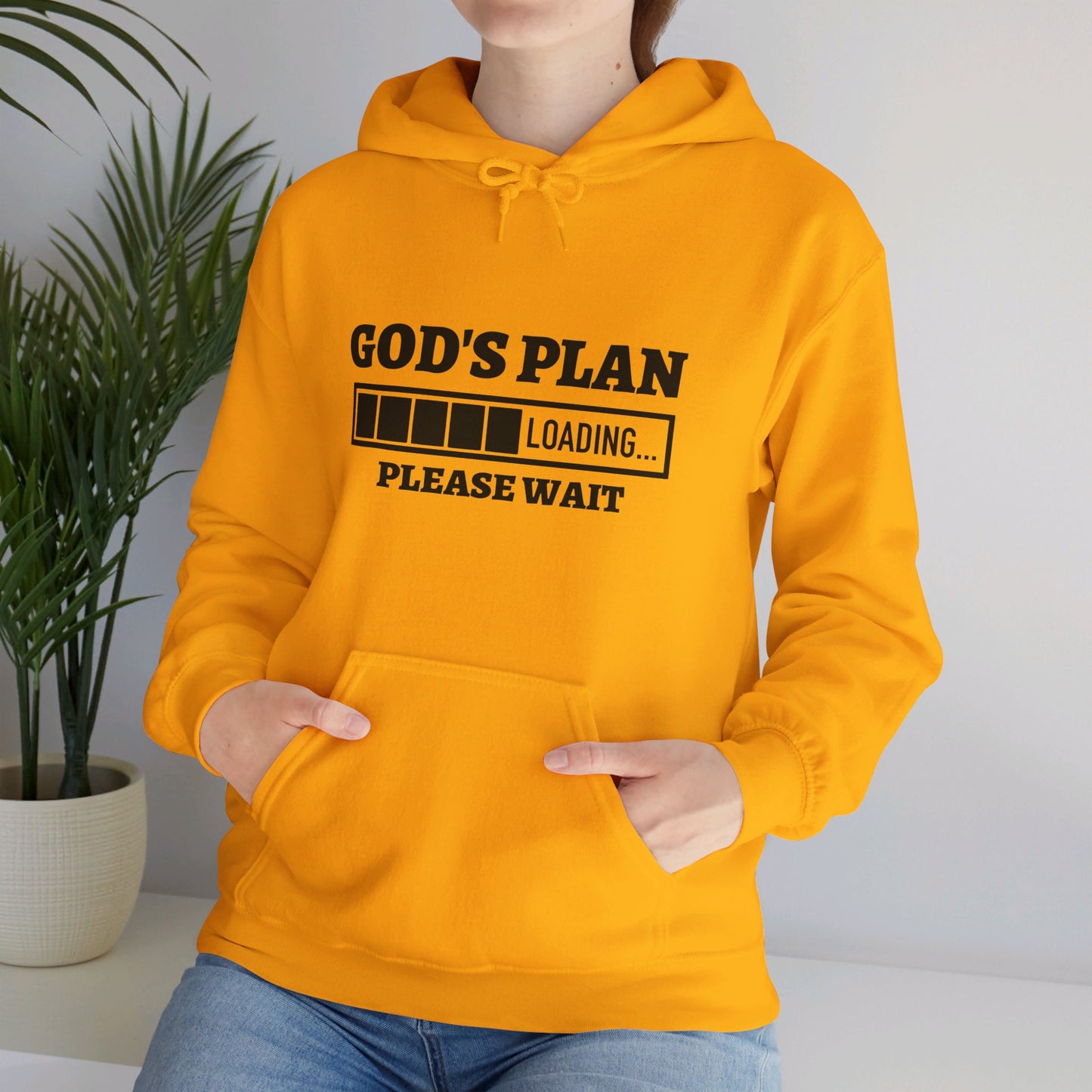 God's Plan Loading Unisex Christian Pullover Hooded Sweatshirt