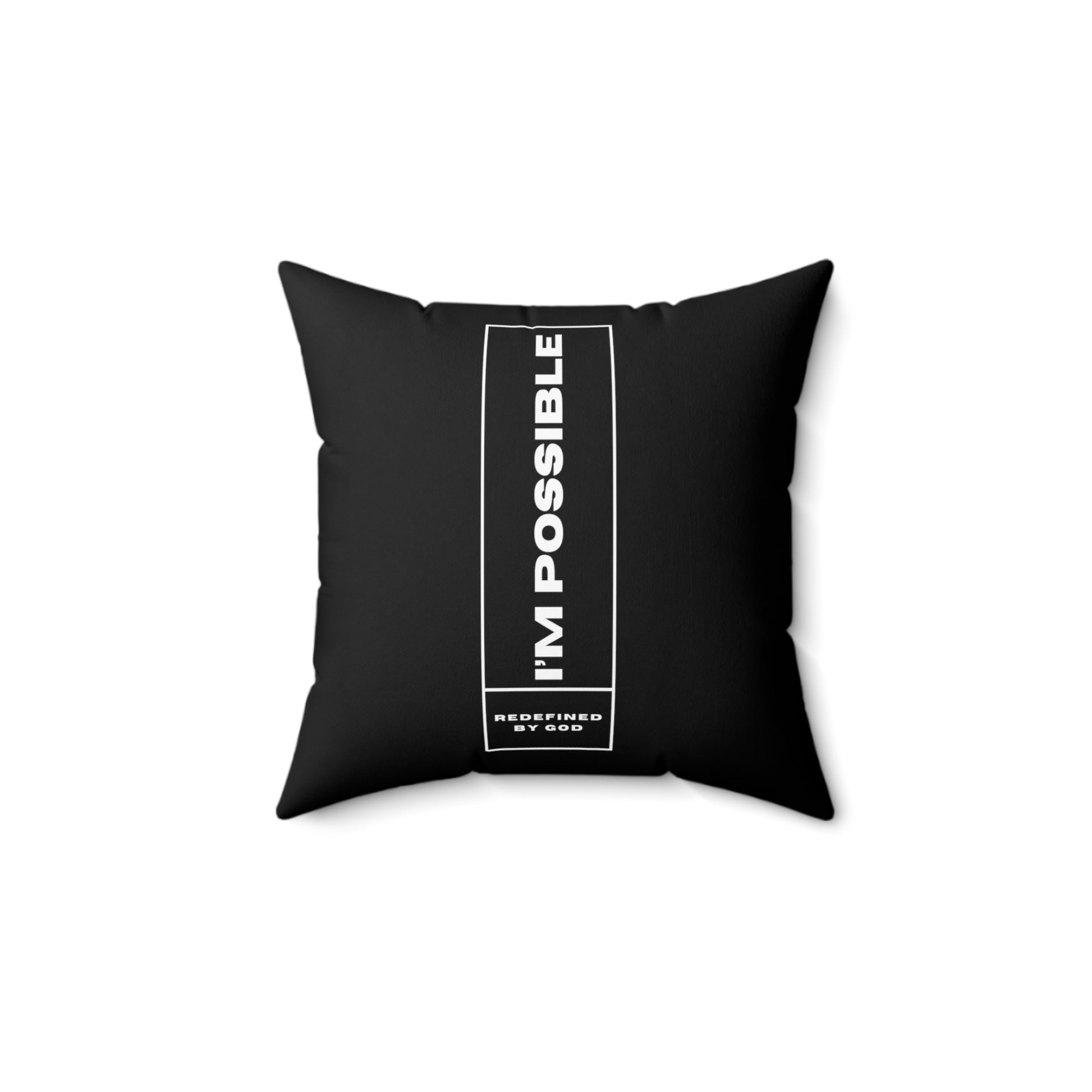 I'm Possible Redefined By God Christian Pillow Printify