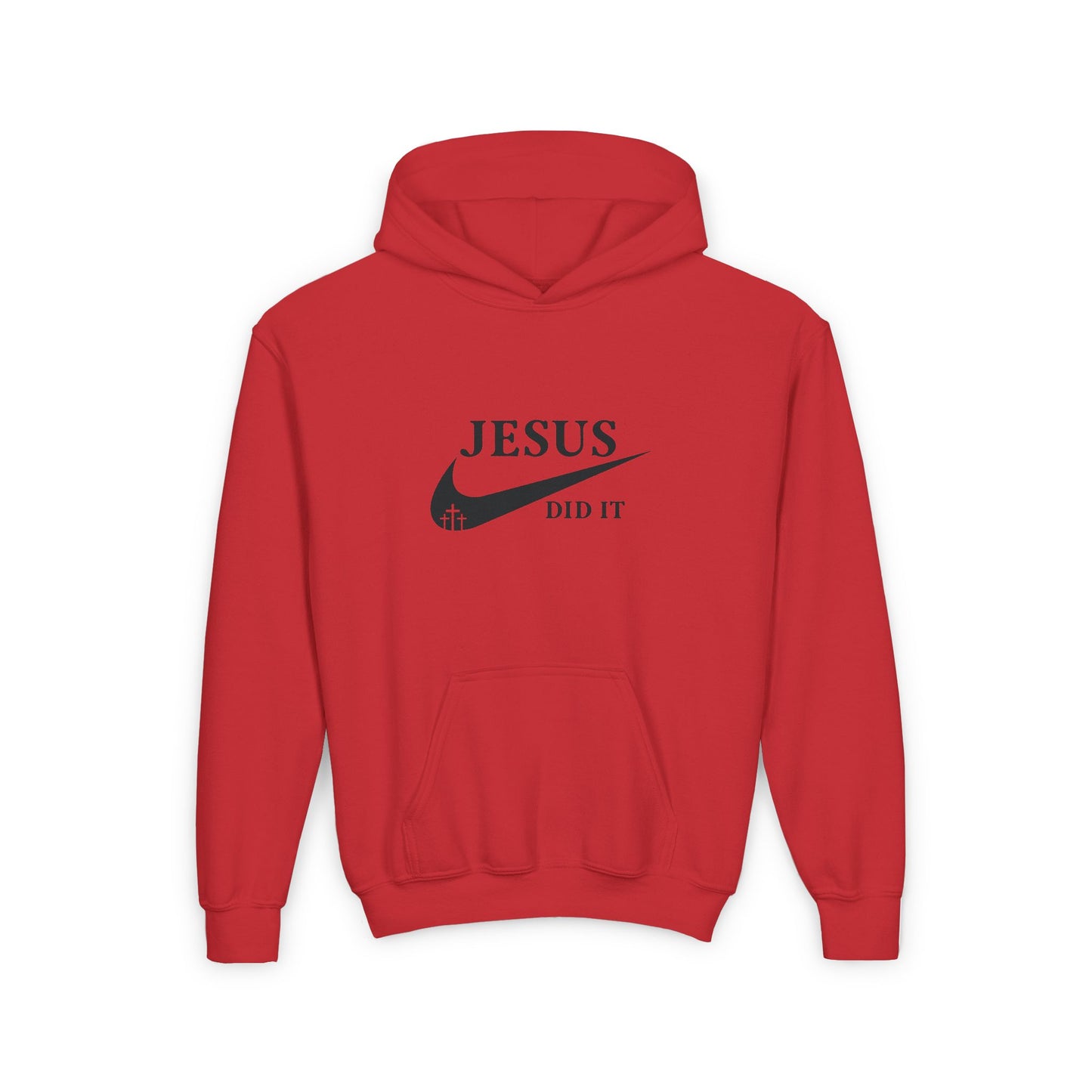 Jesus Did It Christian Hoodie, Youth Sweatshirt, Religious Gift for Teens, Christian Apparel, Inspirational Clothing,