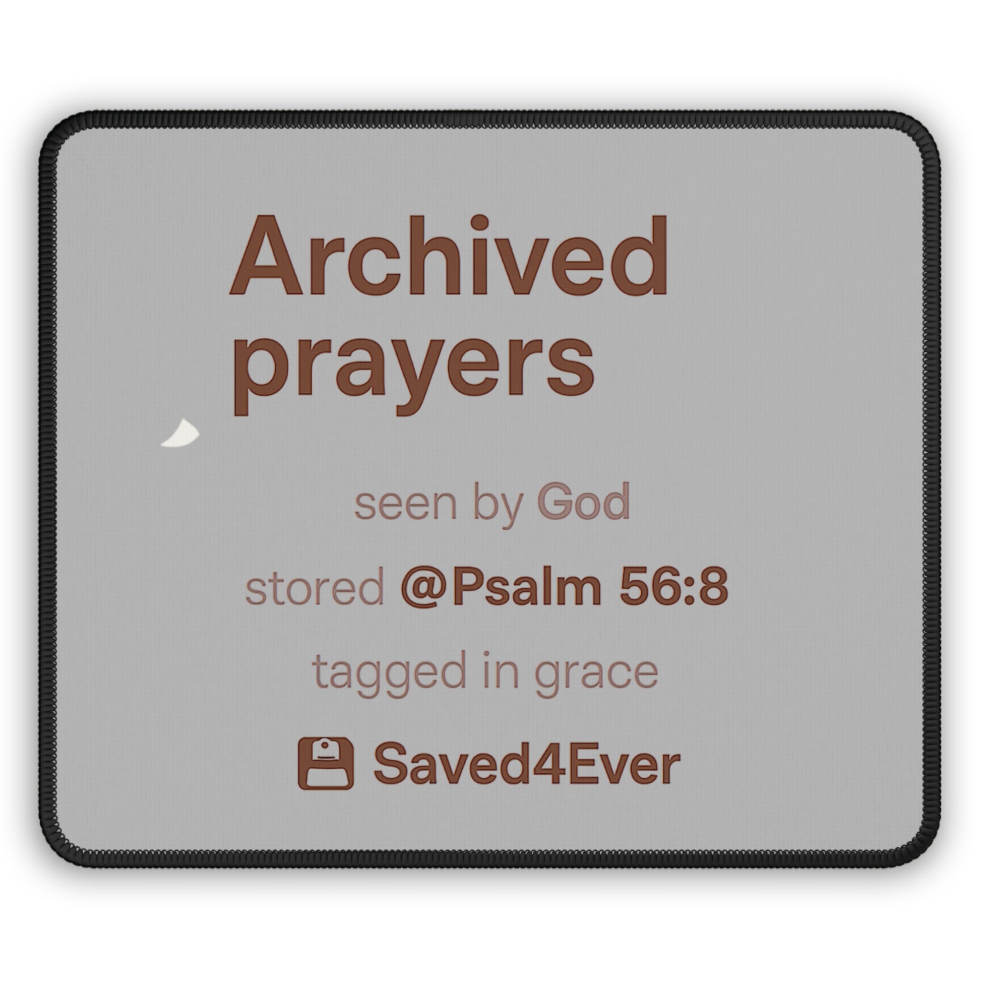 Faith - Inspired Gaming Mouse Pad - Perfect Gift for Gamers, Prayer Mousepad for Spiritual Inspiration, Unique Christian Gift, Office Decor - ClaimedbyGodDesigns