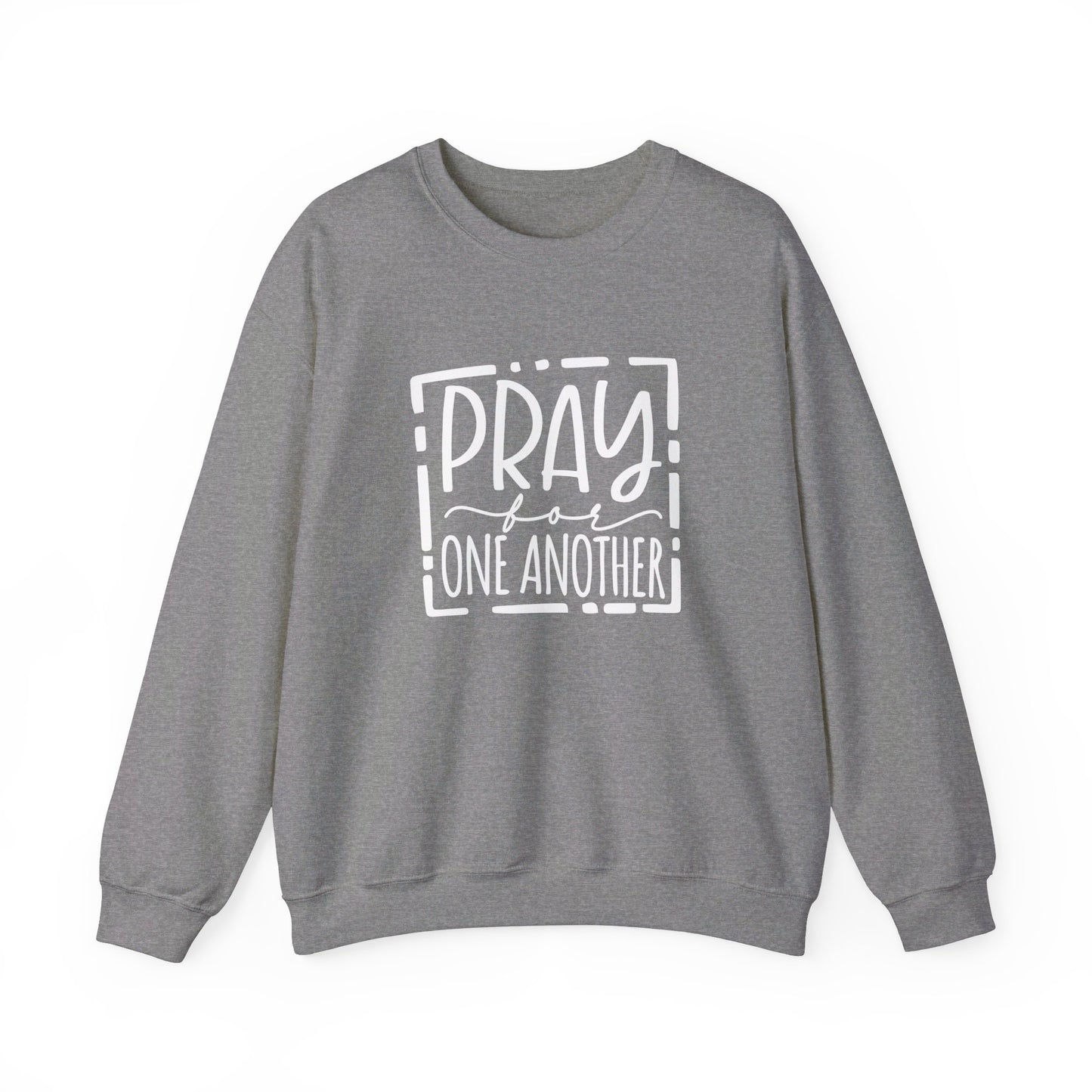 Pray For One Another Don't Quit Unisex Heavy Blend™ Crewneck Christian Sweatshirt