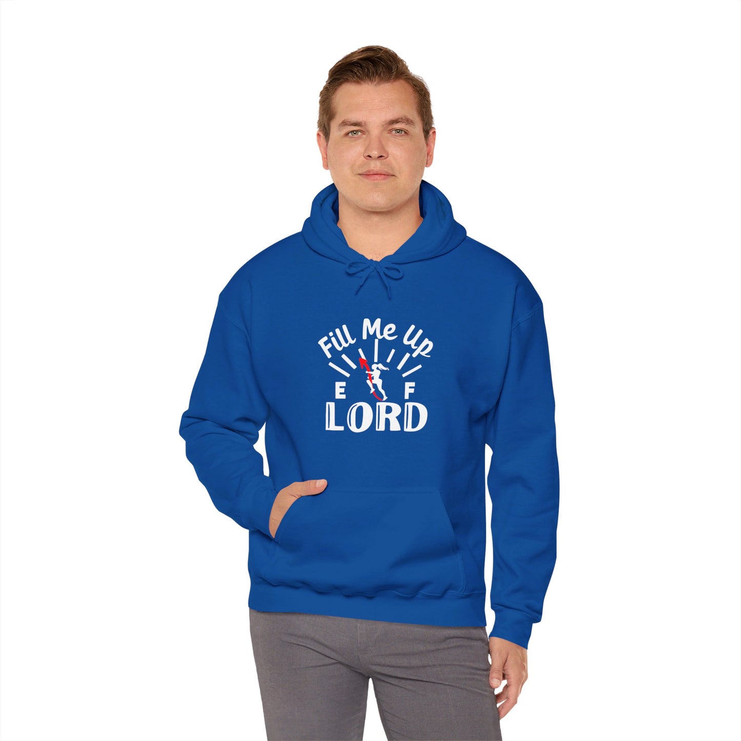 Fill Me Up Lord Funny Unisex Christian Pullover Hooded Sweatshirt