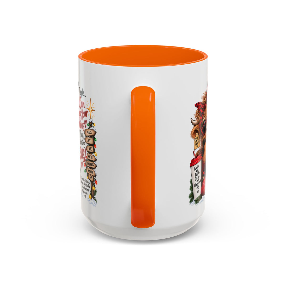 Dear Negative People… I’m Busy Celebrating Jesus! Christmas Cow Mug