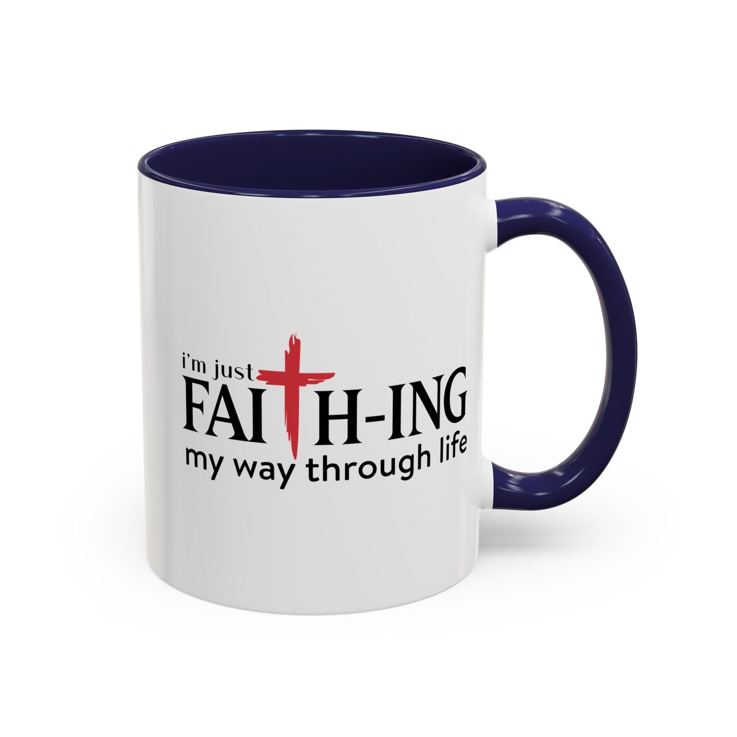 Faith-Inspired Coffee Accent Mug - Motivational Drinkware for Daily Inspiration