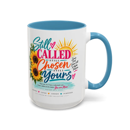 Still Called Still Chosen Inspirational Called By Name Coffee Mug with Sunflowers