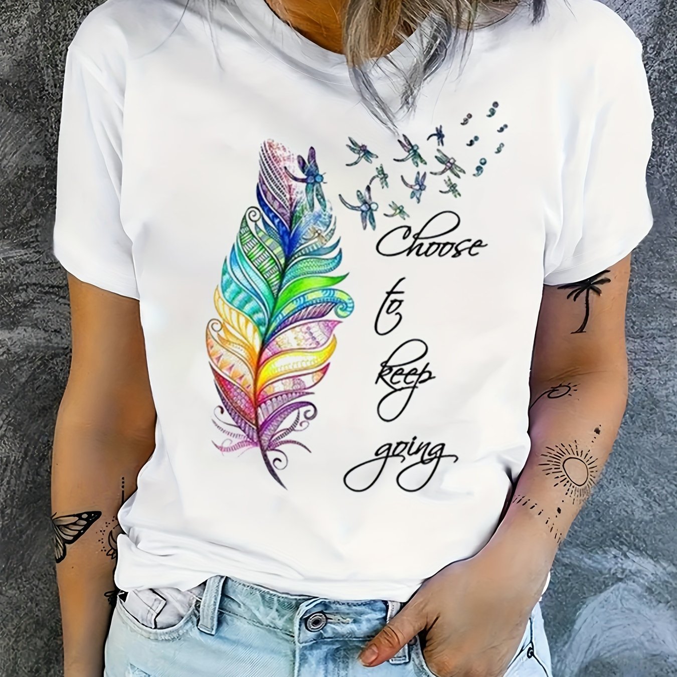 Choose To Keep Going Women's Christian T-shirt claimedbygoddesigns