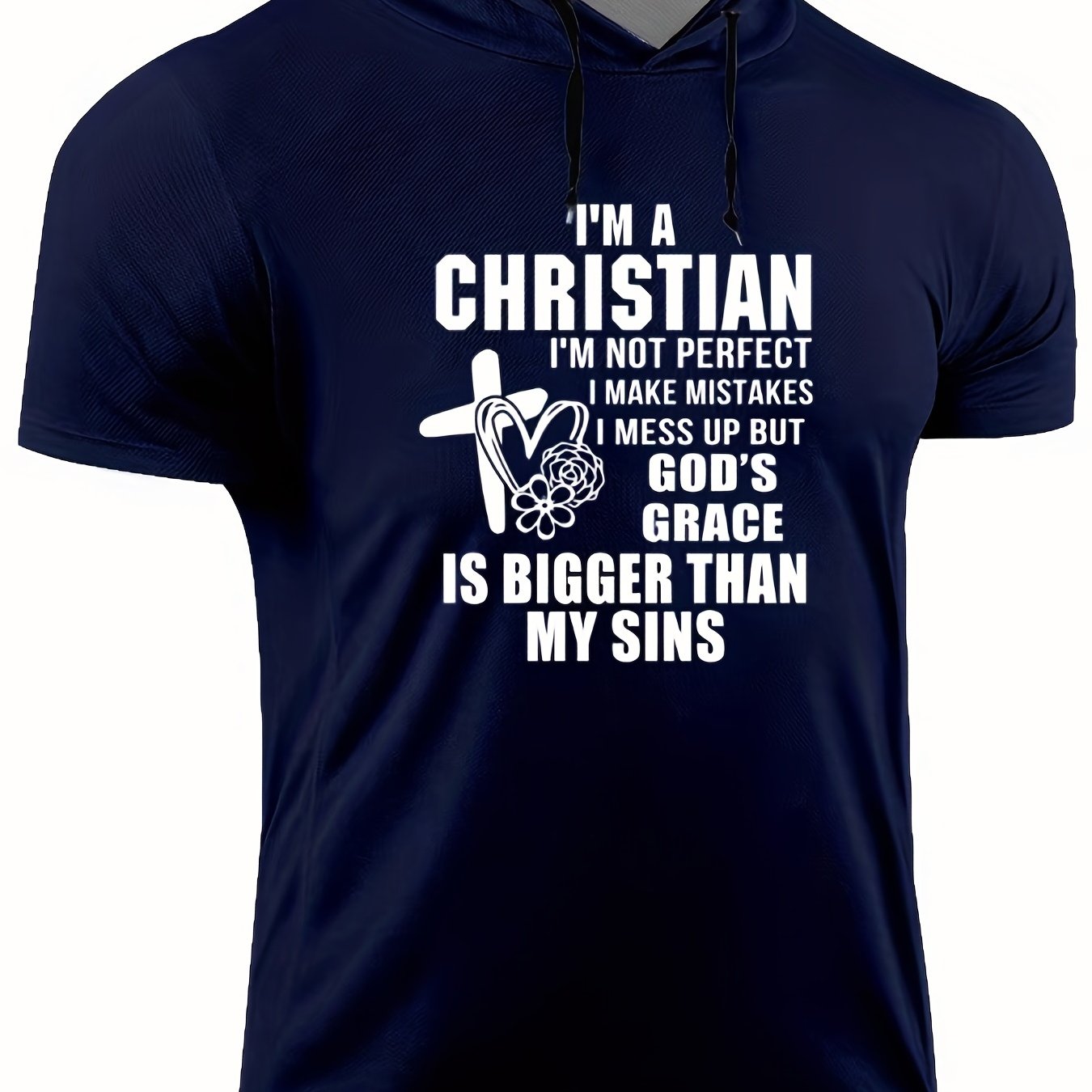 God's Grace Is Bigger Than My Sins Plus Size Men's Christian T-shirt claimedbygoddesigns