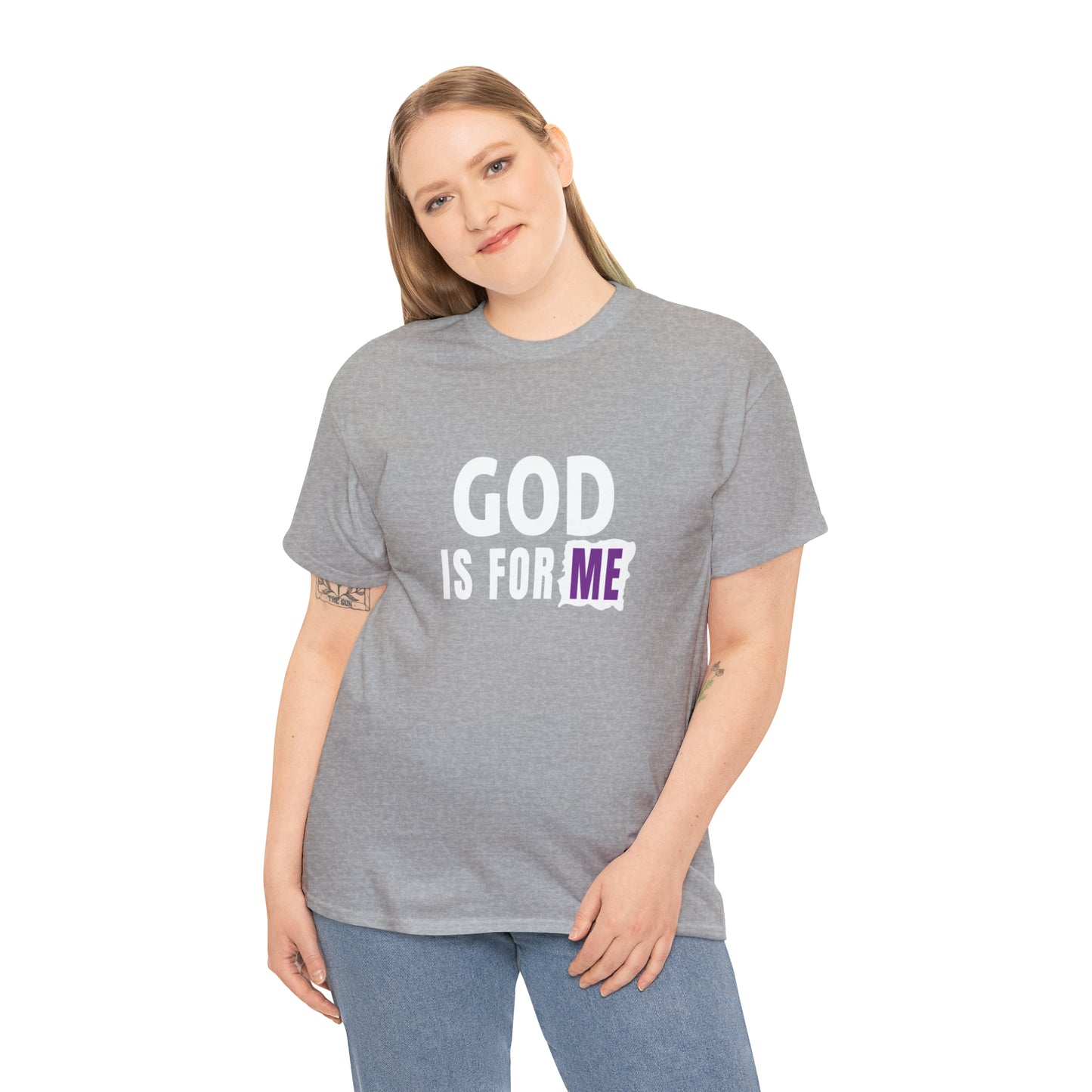 God Is For Me Unisex Heavy Cotton Tee Printify