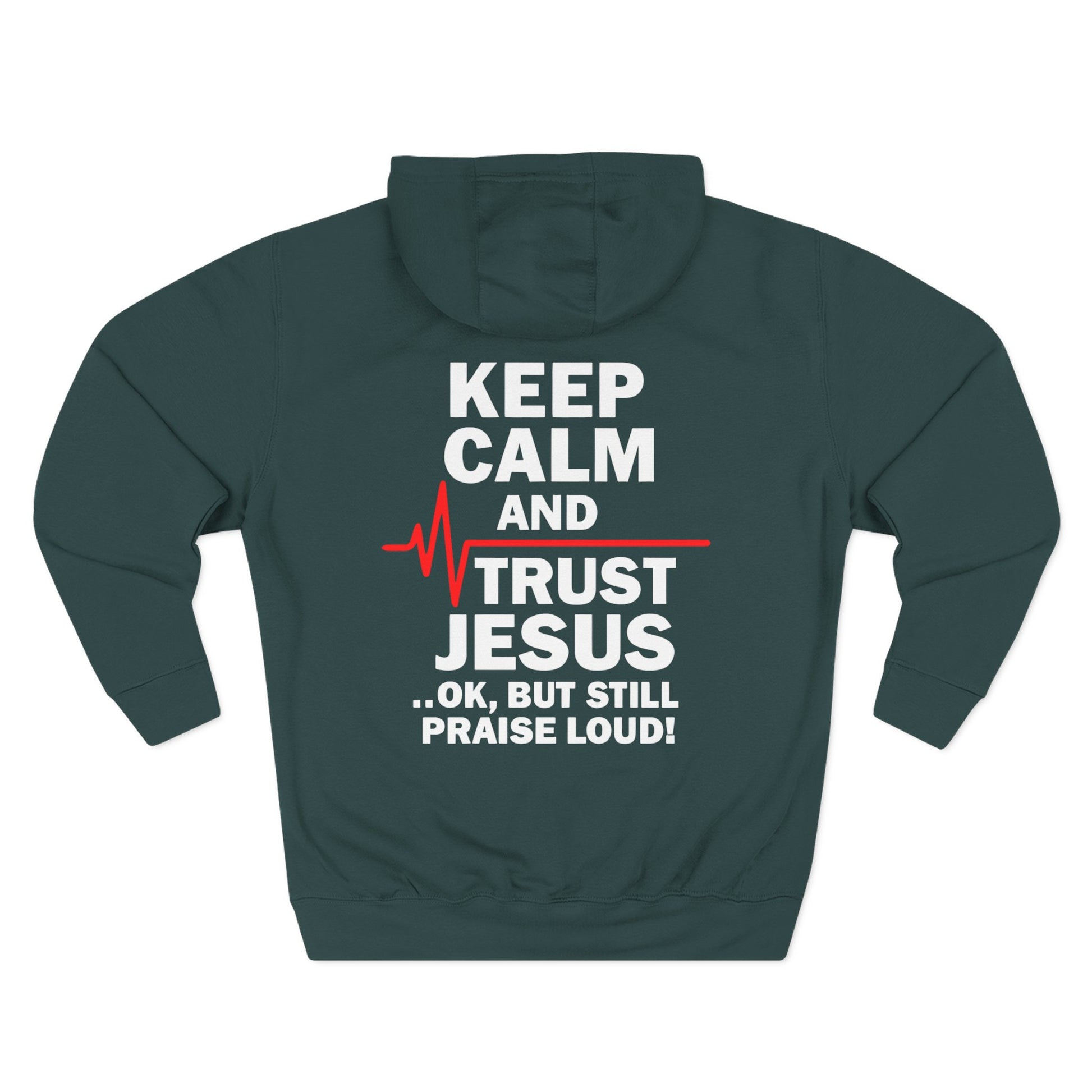 Keep Calm Trust Him Unisex Hoodie | Faith Sweatshirt, Christian Apparel, Inspirational Gift, Religious Hoodie, Bible Verse Clothing - ClaimedbyGodDesigns