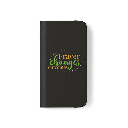 Prayer Changes Outcomes Phone Flip Cases - ClaimedbyGodDesigns