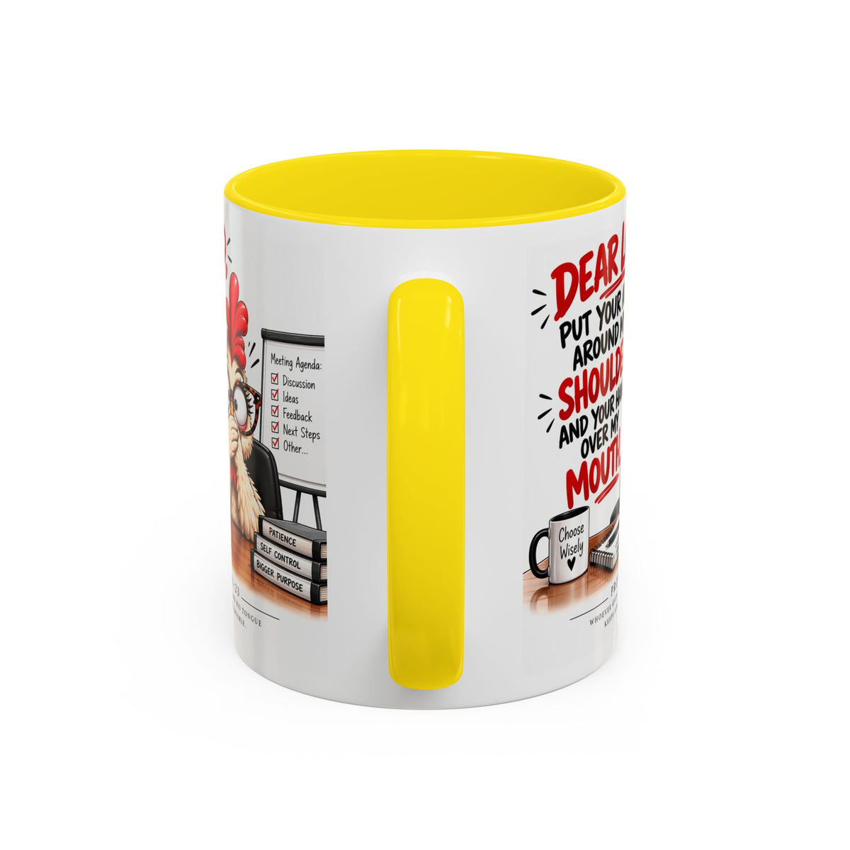 Christian Coffee Mug — "Dear Lord, Put Your Arm Around My Shoulder" Inspirational Ceramic Mug