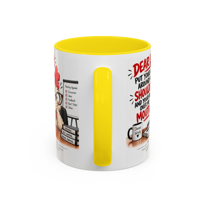 Christian Coffee Mug — "Dear Lord, Put Your Arm Around My Shoulder" Inspirational Ceramic Mug