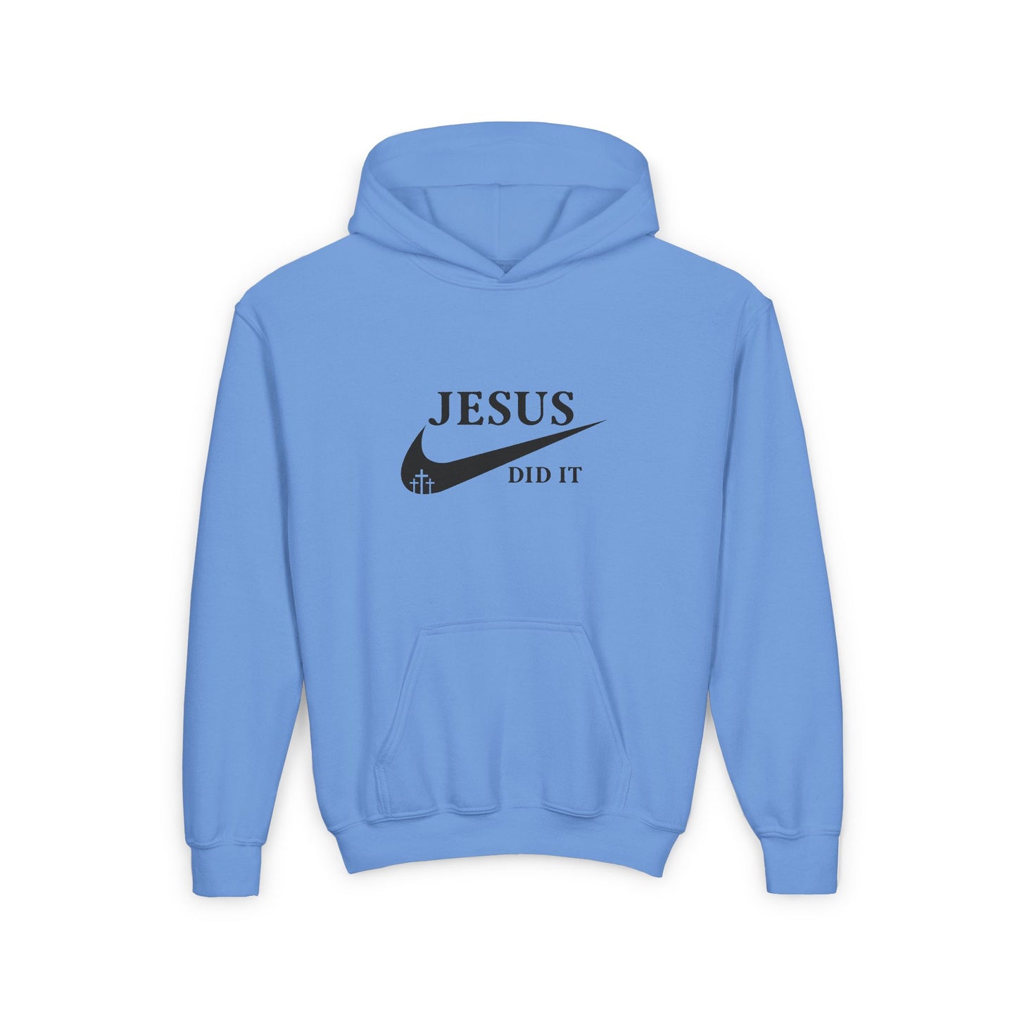 Jesus Did It Christian Hoodie, Youth Sweatshirt, Religious Gift for Teens, Christian Apparel, Inspirational Clothing,