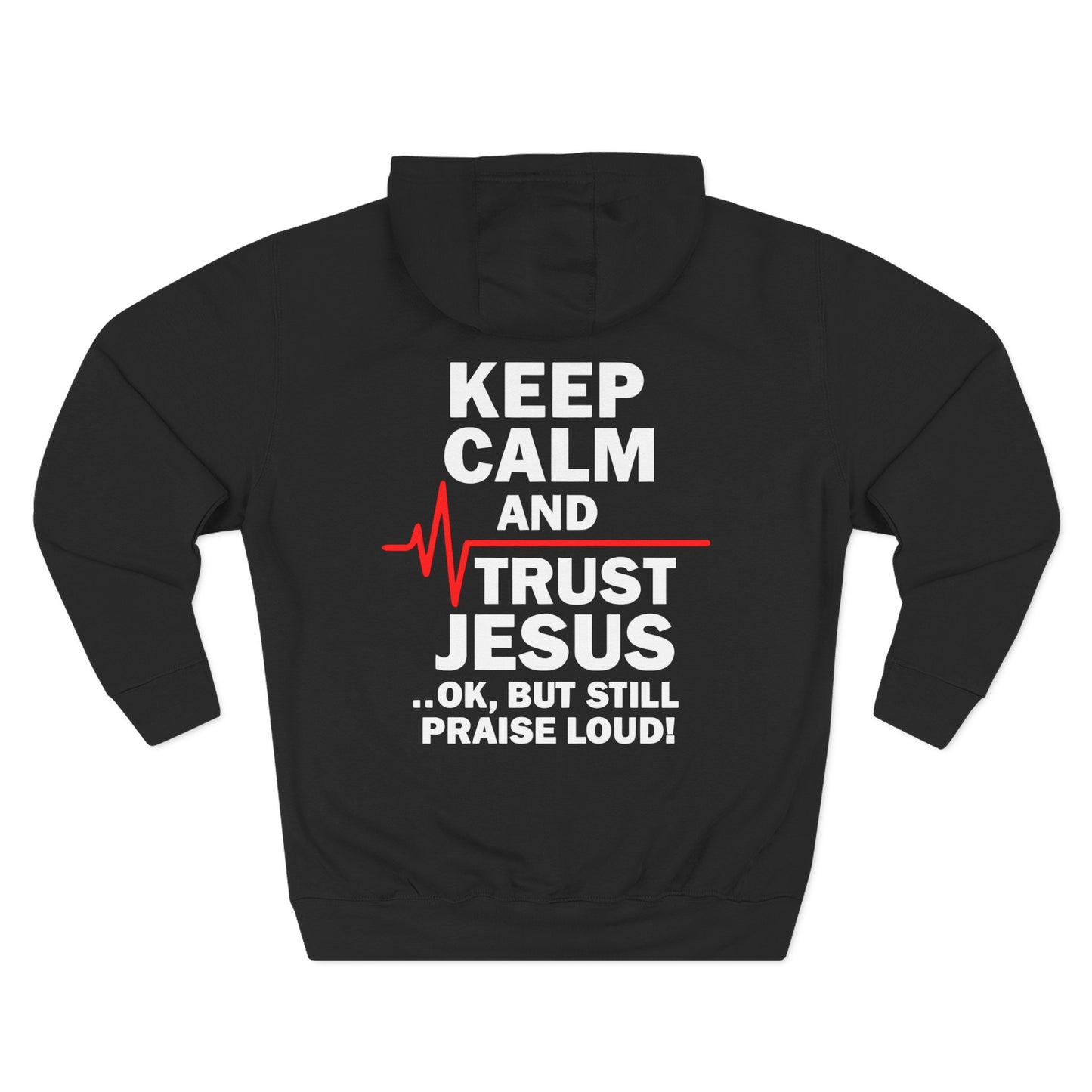 Keep Calm Trust Him Unisex Hoodie | Faith Sweatshirt, Christian Apparel, Inspirational Gift, Religious Hoodie, Bible Verse Clothing