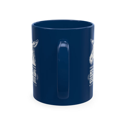 Donkey Wisdom Christian Multicolor Ceramic Mug — "If God Can Use A Donkey, He Can Use You" Faith & Farmhouse Coffee Cup