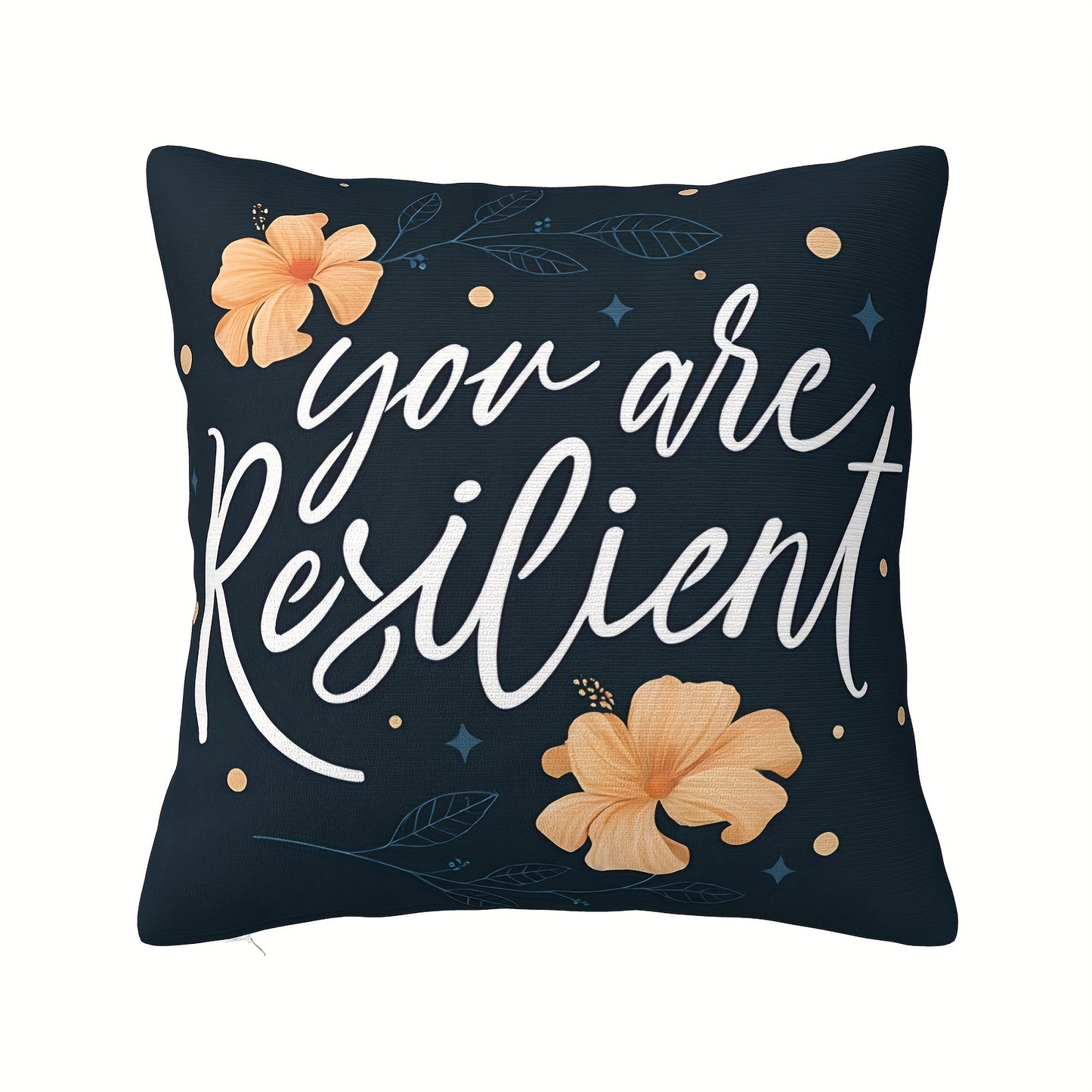 You Are Resilient Christian Throw Pillow 18x18inch claimedbygoddesigns