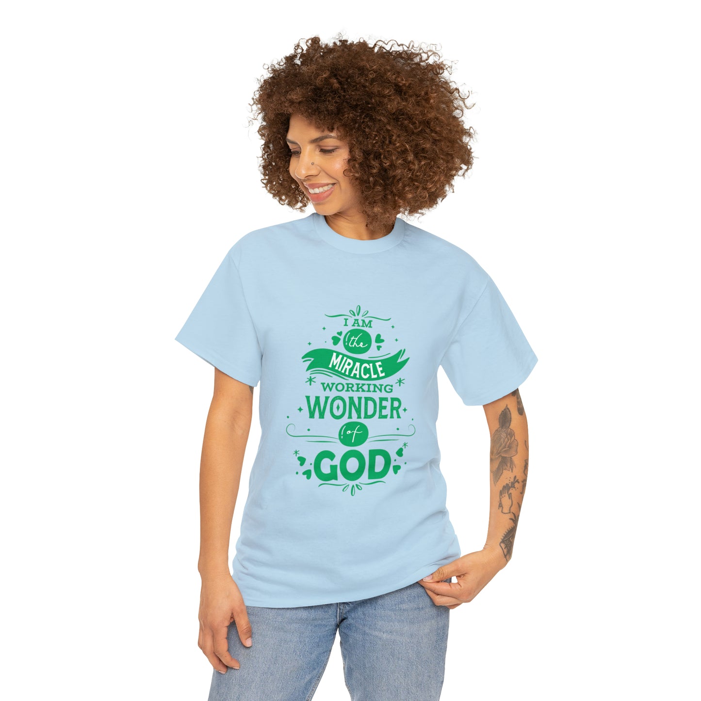 I Am The Miracle Working Wonder Of God Unisex Heavy Cotton Tee