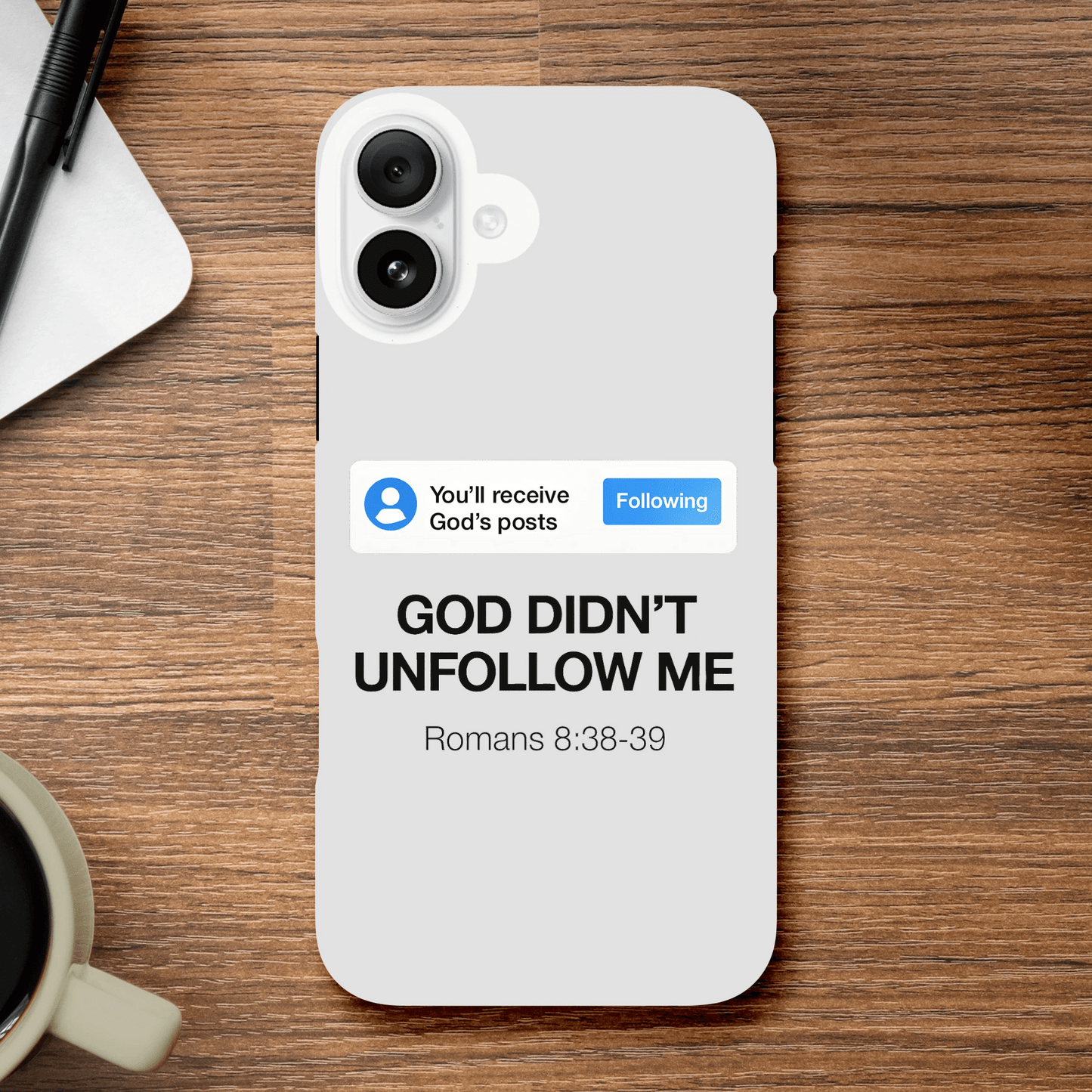 He Didn’t Unfollow Me Christian Iphone Tough case - ClaimedbyGodDesigns