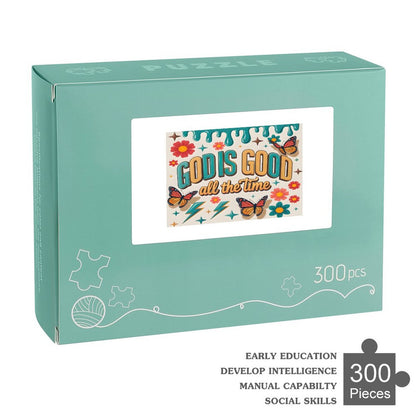 God Is Good All The Time Christian Horizontal Wooden Puzzle