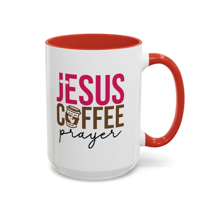 Faith-Inspired Coffee Prayer Accent Mug - Faith Inspired Gift for Coffee Lovers, Religious Drinkware, Inspirational Kitchen Decor