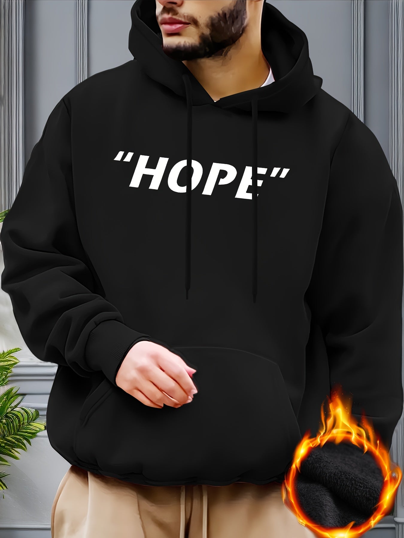 Hope Men's Christian Pullover Hooded Sweatshirt claimedbygoddesigns