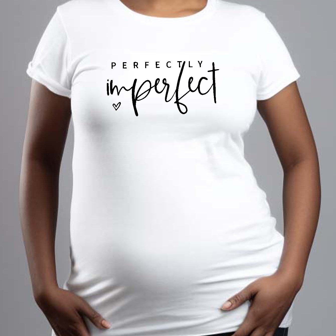 Perfectly Imperfect Women's Christian Maternity T-shirt claimedbygoddesigns