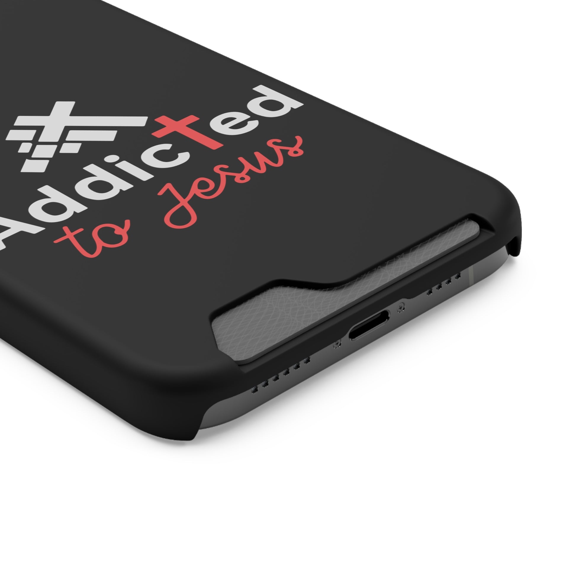 Addicted To Jesus Christian Phone Case With Card Holder Printify