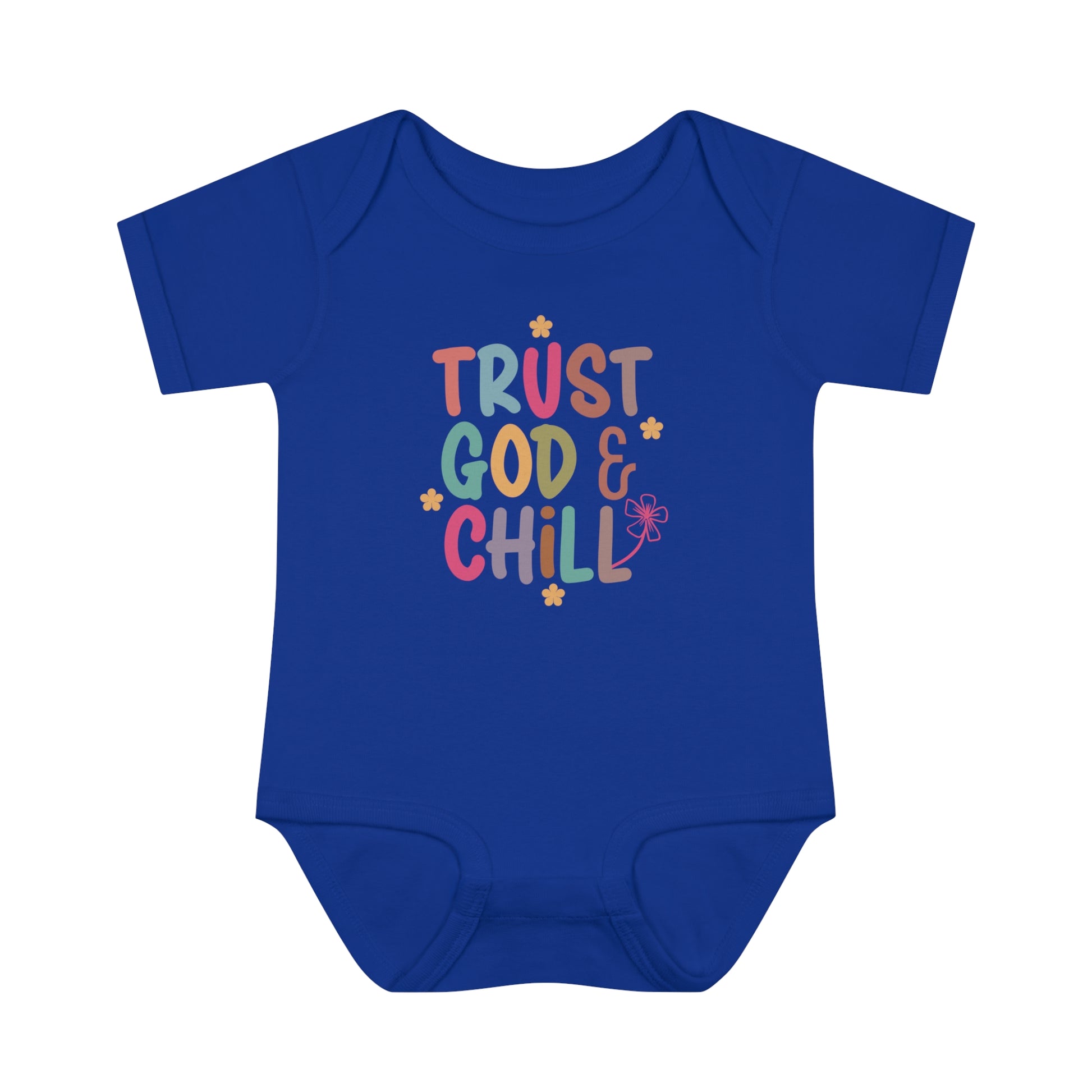 Trust God And Chill Christian Baby Onesie Printify