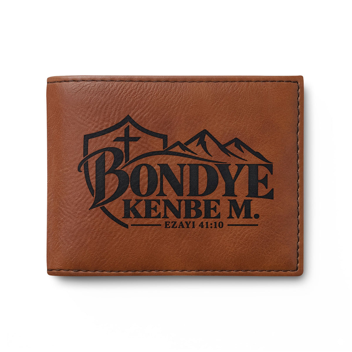 Bondye Kenbe M. Kreyòl Christian RFID wallet, view 2