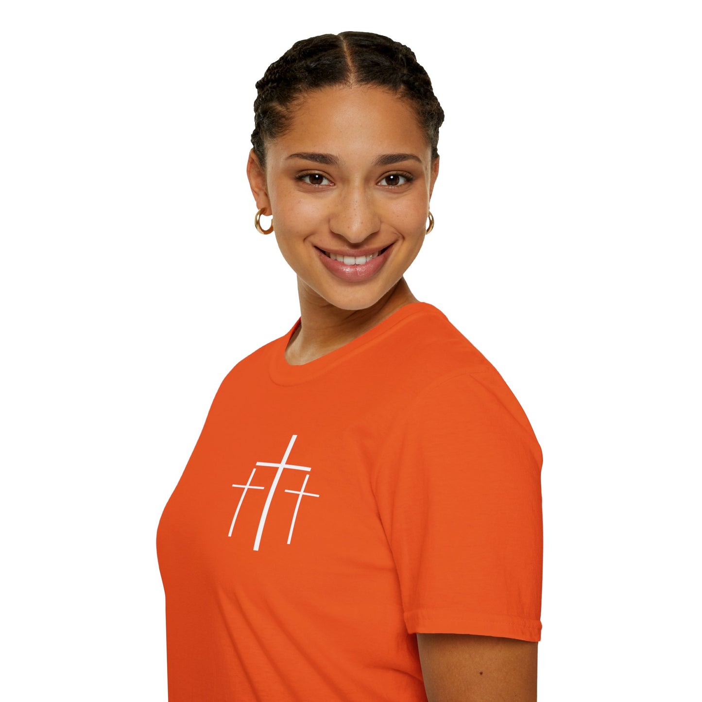 Faith Over Fear 3 Crosses   Christian Unisex T-shirt