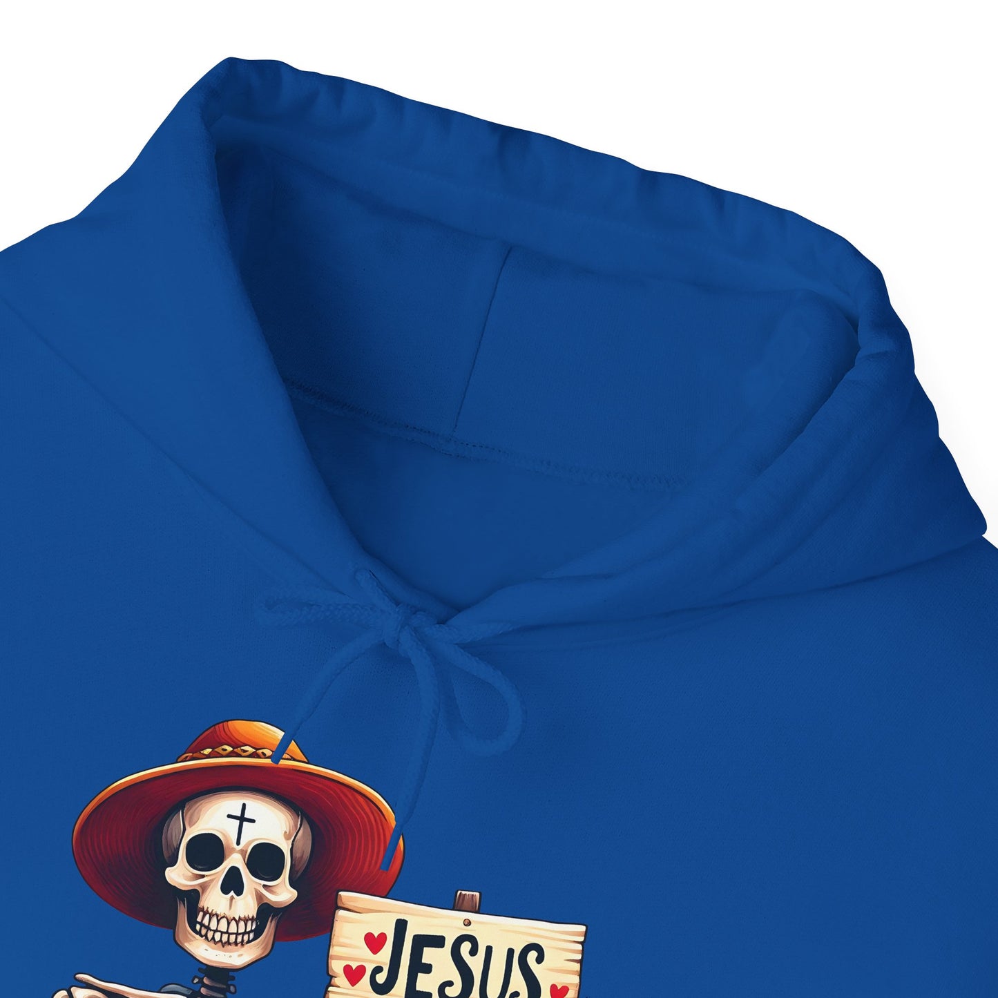 Jesus Loves You To The Bone (Halloween Themed) Unisex Christian Hooded Pullover Sweatshirt