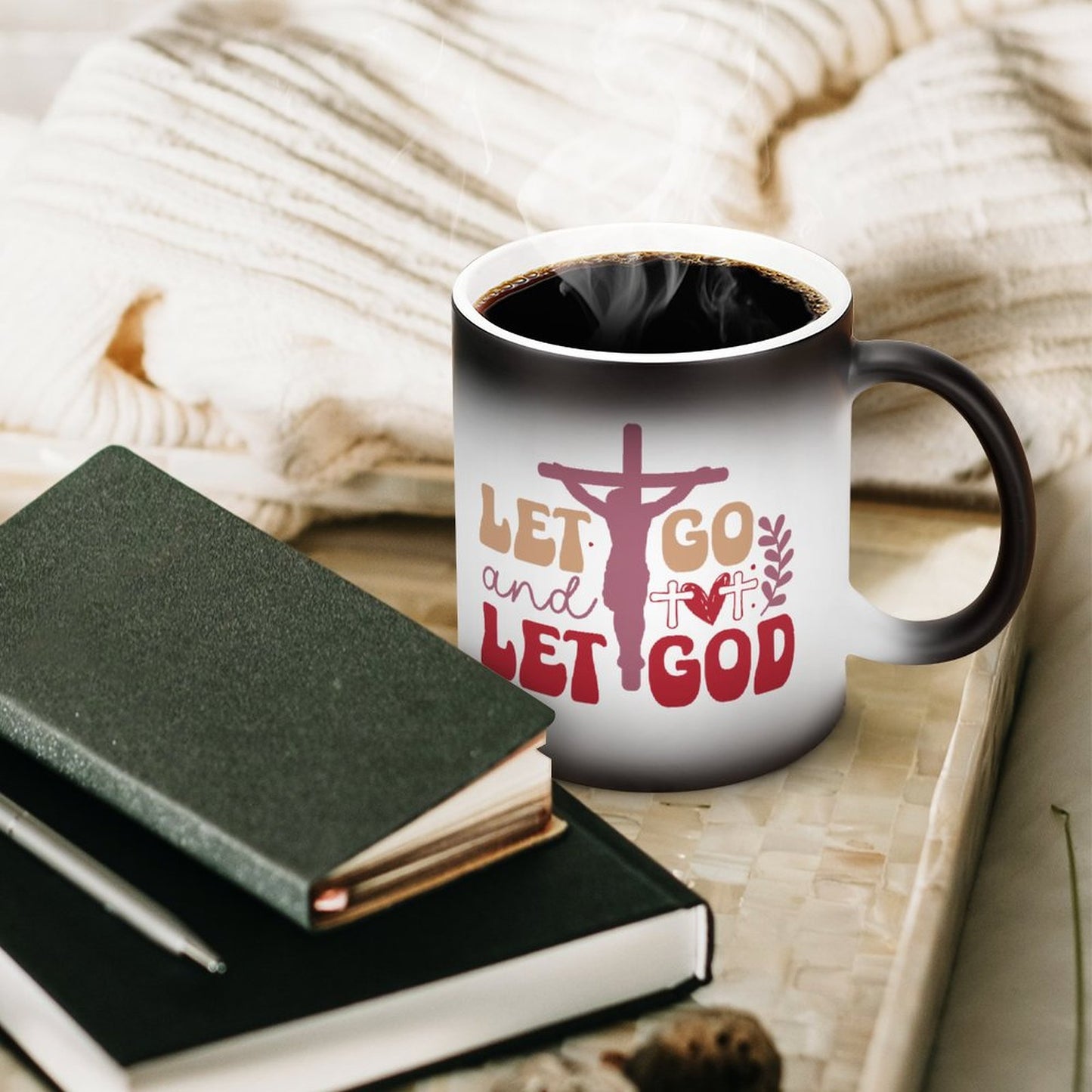 Let Go And Let Go Christian Color Changing Mug (Dual-sided)