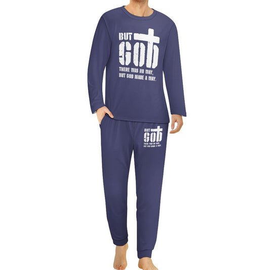 But God There Was No Way But You Made A Way Men's Christian Pajamas SALE-Personal Design