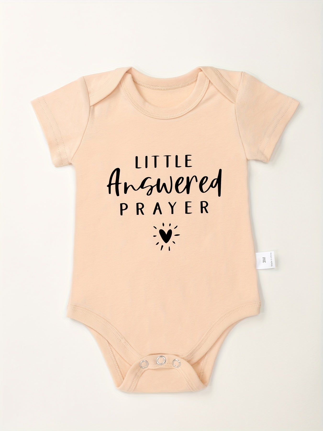 Little Answered Prayer Christian Baby Onesie claimedbygoddesigns