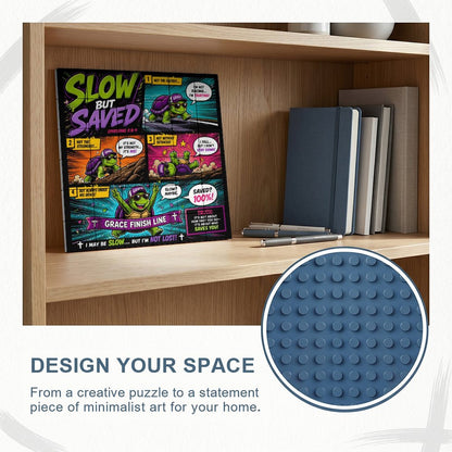 Slow But Saved – Building Block Puzzle Ornament - ClaimedbyGodDesigns