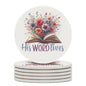 His Word Lives Round Ceramic Coaster - ClaimedbyGodDesigns