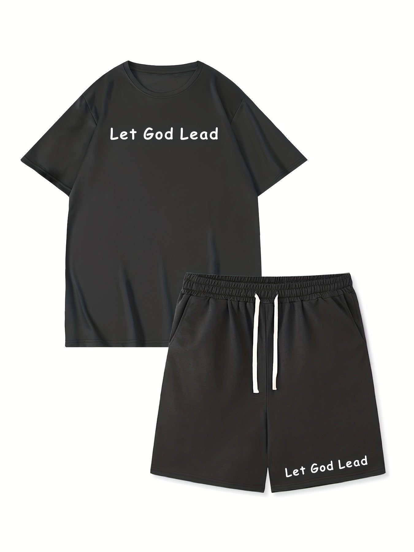 LET GOD LEAD Men's Christian Casual Outfit claimedbygoddesigns