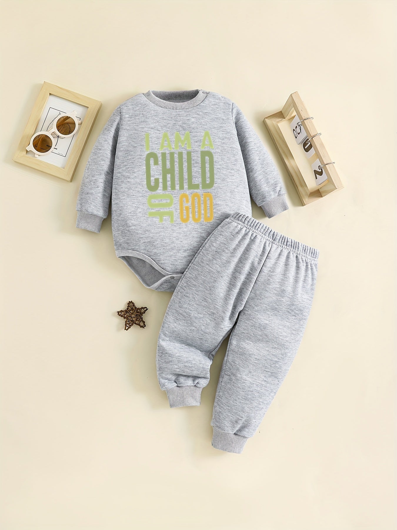 I AM A CHILD OF GOD Toddler Christian Casual Outfit claimedbygoddesigns