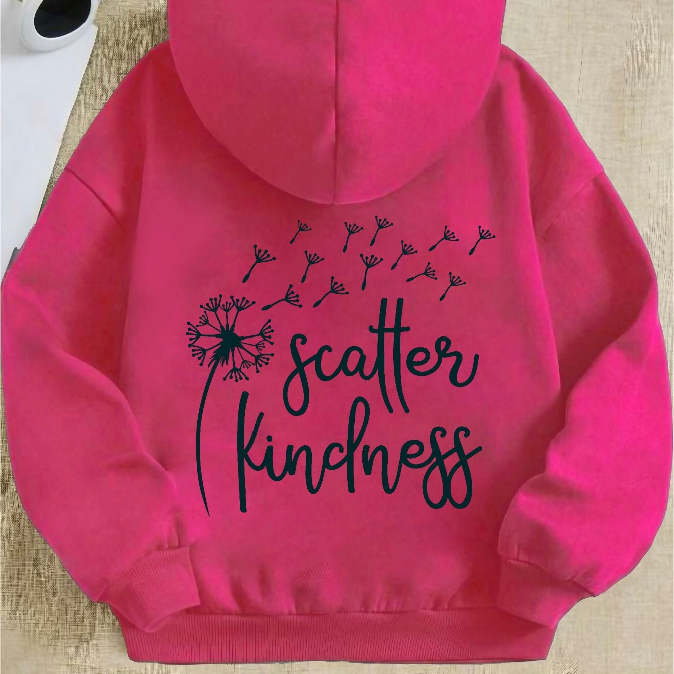 Scatter Kindness Youth Christian Pullover Hooded Sweatshirt claimedbygoddesigns