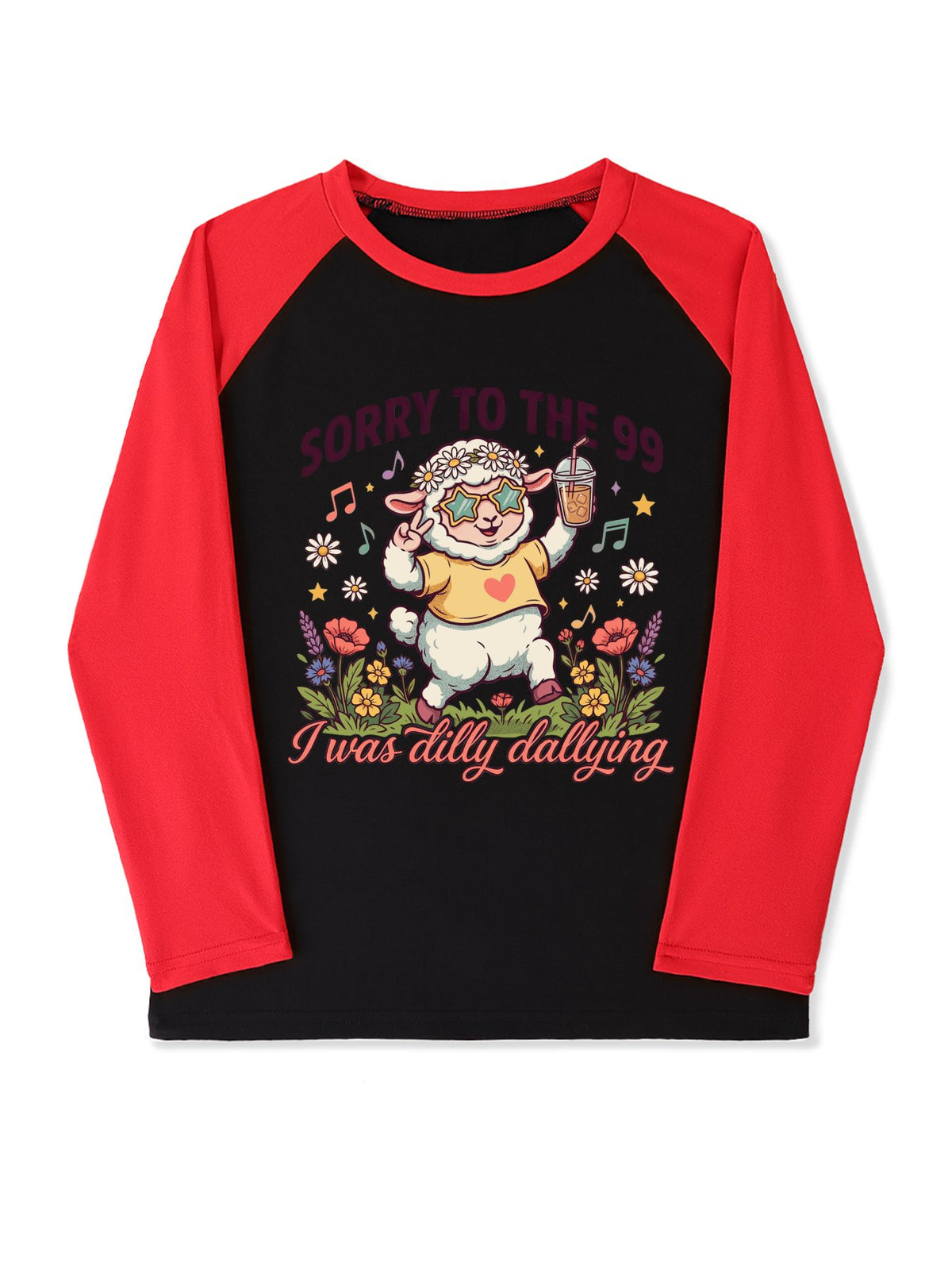 Sorry To The 99 I Was Dilly Dallying Youth Christian Christmas Plaid Pajamas