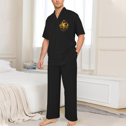 The First and The Last Men's Christian Pajamas Men's V - Neck Pajama Set - ClaimedbyGodDesigns